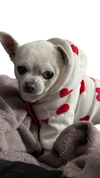 Valentine Hearts Pup Hoody