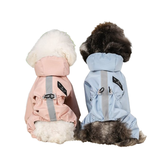 Reflective Pastel Pupper Rain Suit