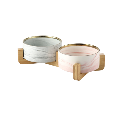 Marble Ceramic Feeding Bowls