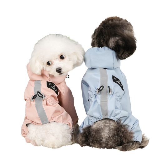 Reflective Pastel Pupper Rain Suit