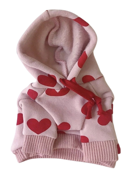 Valentine Hearts Pup Hoody