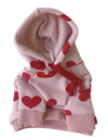 Valentine Hearts Pup Hoody