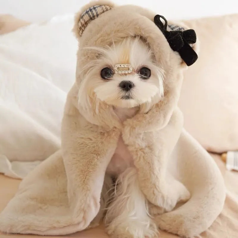 Posh Plush Pup Cloak