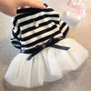 Couture Striped Tutu Dress