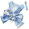 Pretty Plaid Bow Harness Set