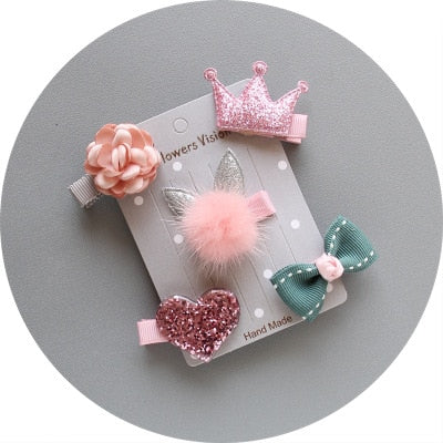 Pompous Pompom Hair Clip Sets