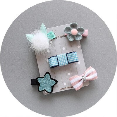 Pompous Pompom Hair Clip Sets