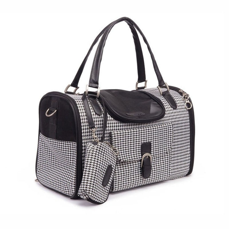 Swanky Houndstooth Pup Carrier