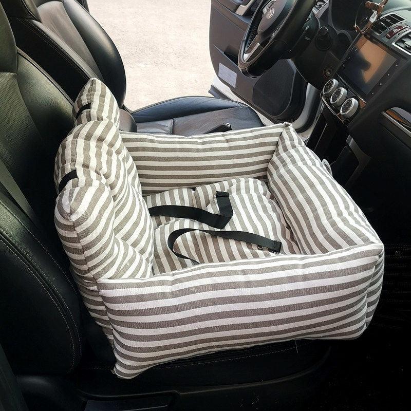 Striped Pup Car Seat