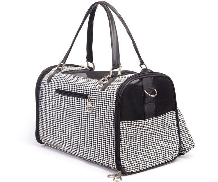 Swanky Houndstooth Pup Carrier