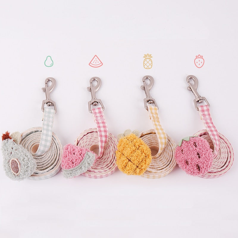 Fluffy Fruit Gingham Harness Set