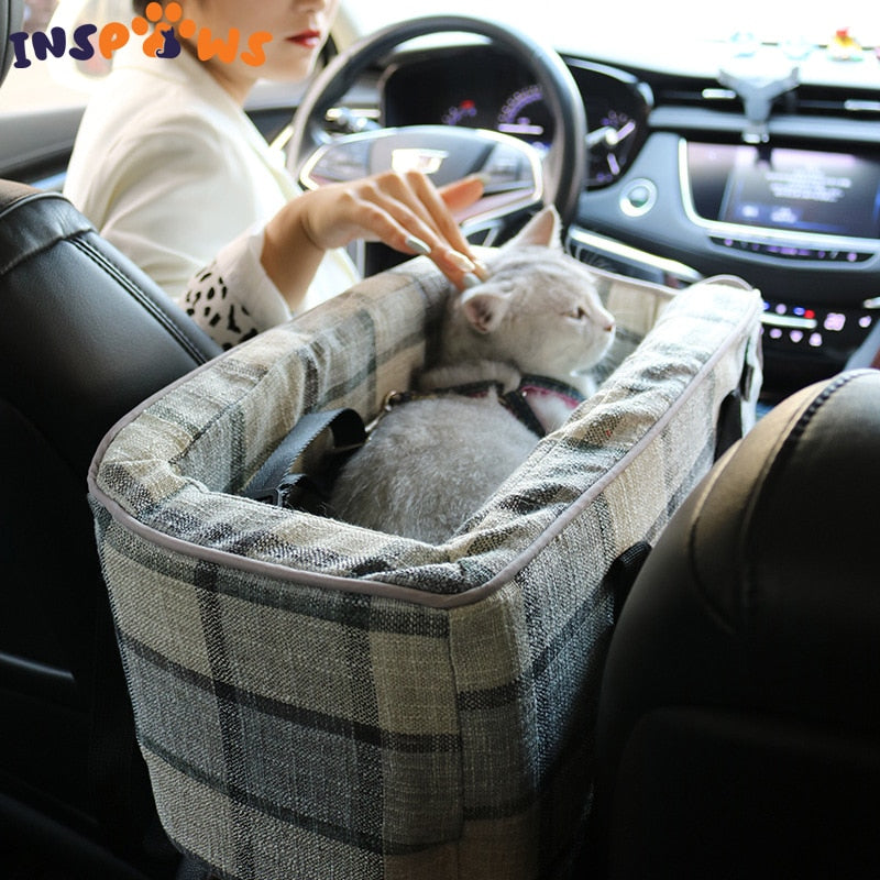 Plaid Console Car Seat