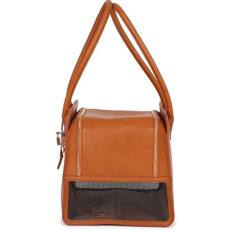 Cognac Pup Handbag